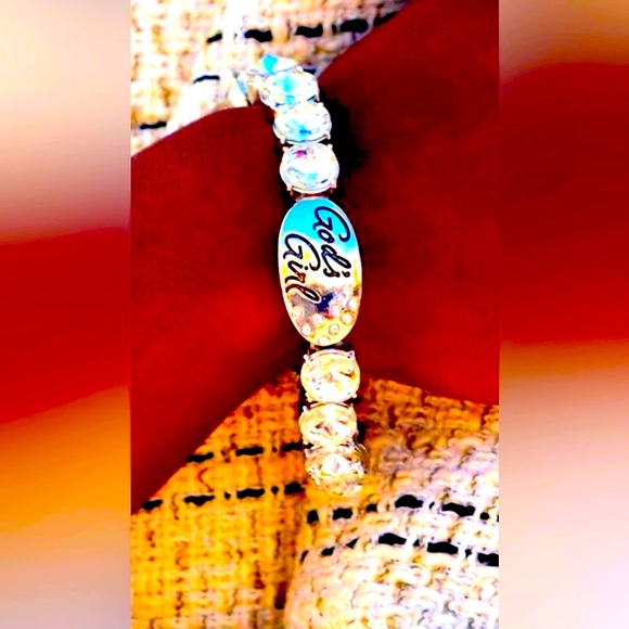 🙏💎 $15 SET❗️ INSPIRATIONAL❗️PAPARAZZI “GOD’S GIRL” WHITE NECKLACE & BRACELET❗️💎🙏 - Picture 3 of 10